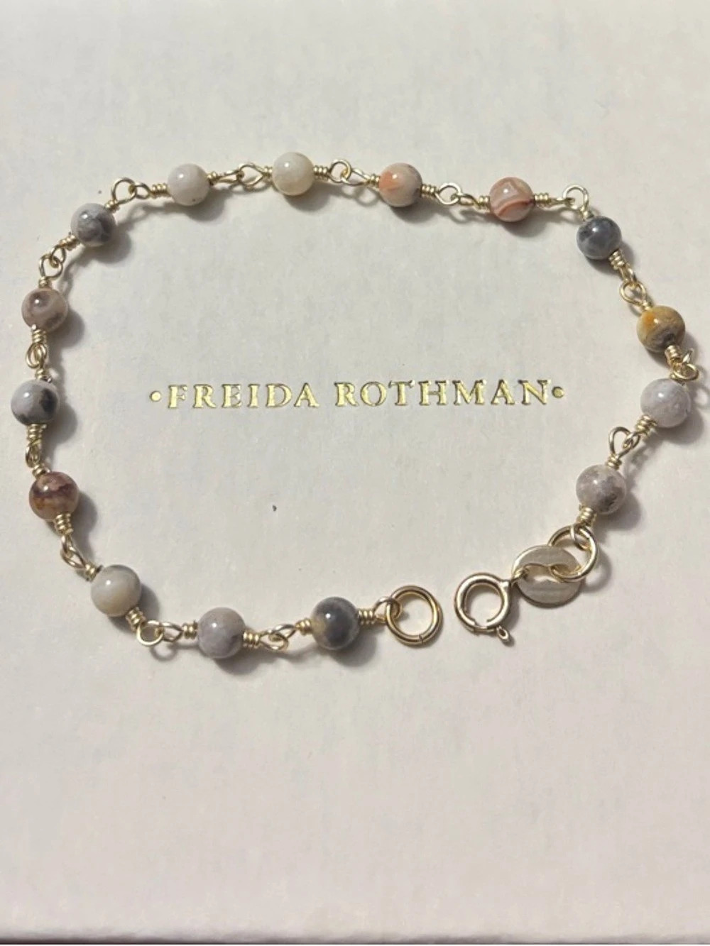 Freida Rothman FR Factory Natural Stone Beaded Bracelet